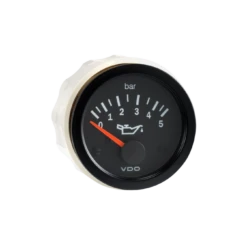 Manomètre Pression Huile 0-5 Bar 52mm Etrier VDO Cockpit Vision