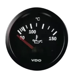 Manomètre Température Huile 50–150°C 52mm Bague Serrage VDO Cockpit Vision