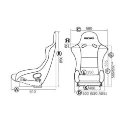 Baquet FIA RECARO Pôle Position N.G En Tissu -Default Template 2 recaro pole position fia race seat in fabric 3