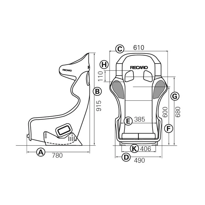 Baquet FIA RECARO Pro Racer SPG Fibre XL 4 Baquet FIA RECARO Pro Racer SPG Fibre XL – Image 2