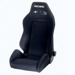 Baquet RECARO Speed REEDITION Velours Noir Avec Coutures Argent