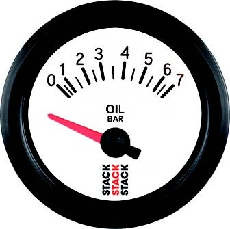 Manomètre STACK électrique Pression Huile 0-7 Bars 4 Manomètre STACK électrique Pression Huile 0-7 Bars – Image 2