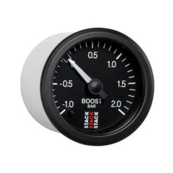 Manomètre STACK Mécanique Pression Turbo -1.0 à +2.0 Bars Noir