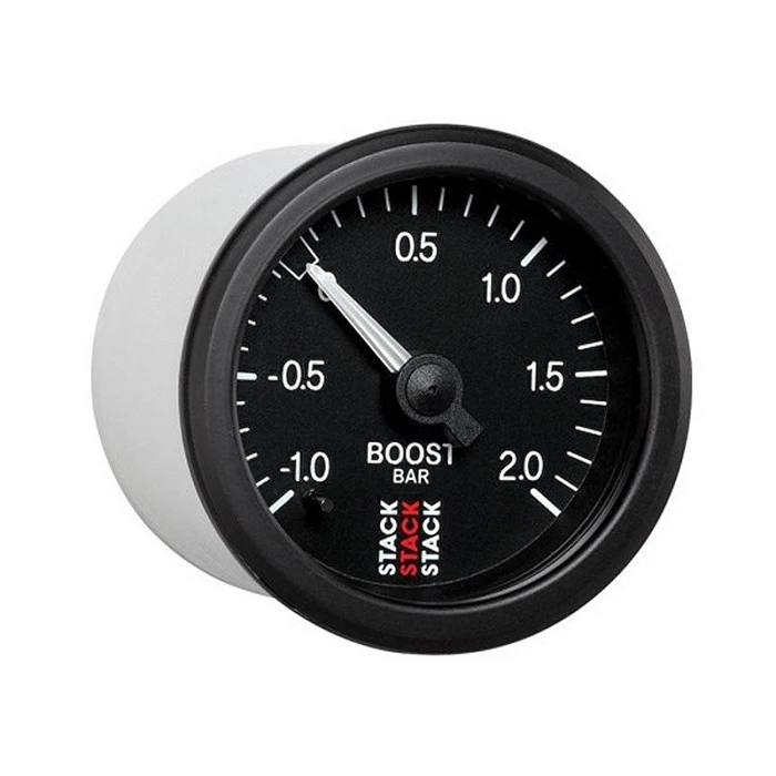 Manomètre STACK Mécanique Pression Turbo -1.0 à +2.0 Bars Noir 3 Manomètre STACK Mécanique Pression Turbo -1.0 à +2.0 Bars Noir