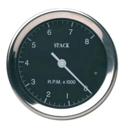 Compte-tours STACK ST200 Classic Ø 80 Mm 0-8000 Trs/min Noir