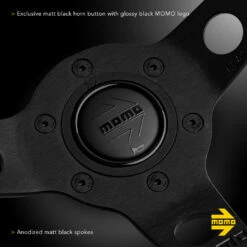 Volant MOMO MOD07 BLACK EDIT. 7 Volant MOMO MOD07 BLACK EDIT. -Default Template 2 steering wheel momo mod07 black edit 2 1