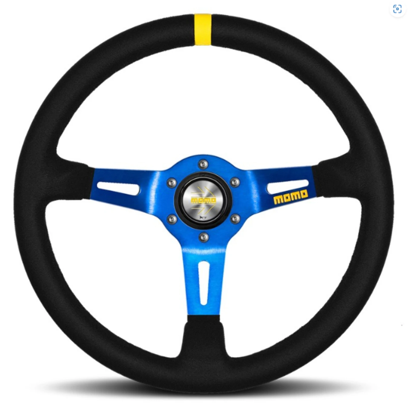 Volant MOMO MOD08 Peau Retournée Bleu 3 Volant MOMO MOD08 Peau Retournée Bleu