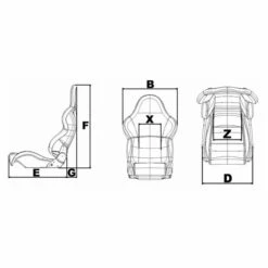 Baquet TURN ONE Eco Version Tissu -Default Template 2 turn one eco seat fabric version 4