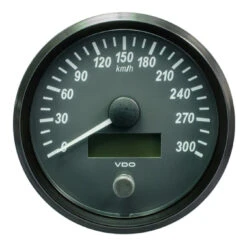 Compteur De Vitesse VDO SingleViu 300km/h Diamètre 100mm - Avec Câblage Analogique